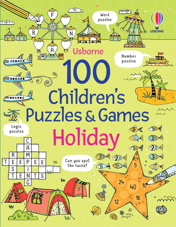 Usborne 100 Children's Puzzles and Games: Holiday