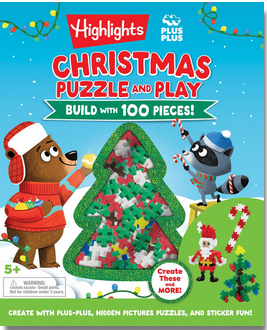 Christmas Puzzle and Play: Build with 100 Pieces!