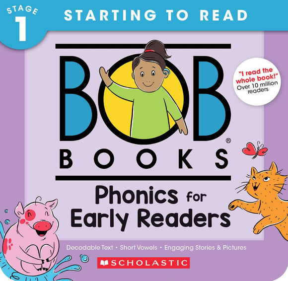 Bob Books: Phonics for Early Readers Box Set | Phonics, Ages 4 and Up, Kindergarten (Stage 1: Starting to Read)