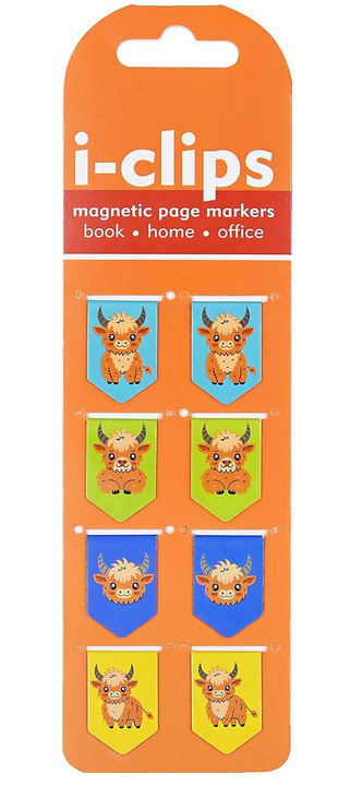 Highland Cows - i-Clips Magnetic Bookmarks
