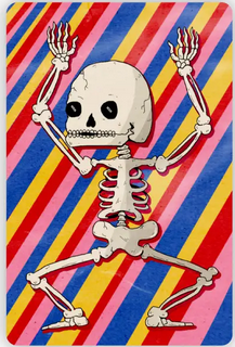 Dancing Skeleton Sticker