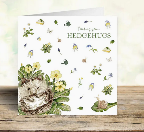 Sending You Hedgehugs Card (Blank)