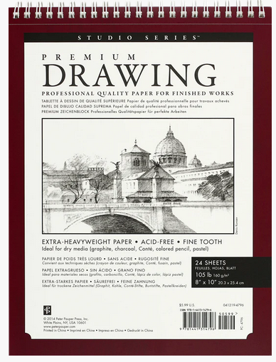 Premium Drawing Pad/Sketch Pad 8 x 10