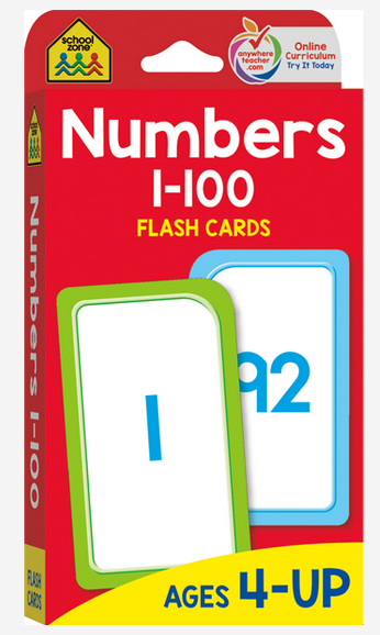 Numbers 1-100 Flash Cards