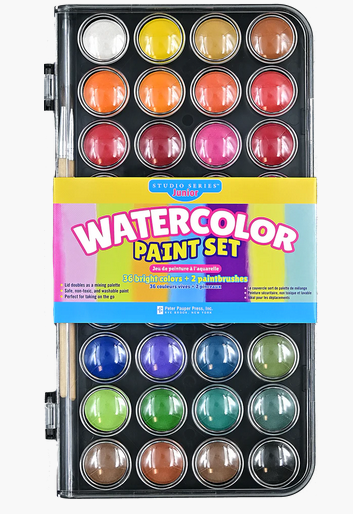 Watercolour Paint Set - 36 colours/2 Paint brushes – The