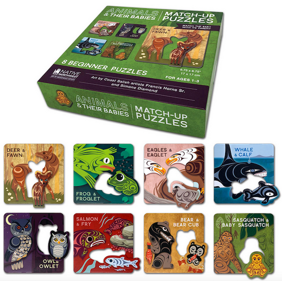 Animals and Their Babies - Match-Up Puzzles
