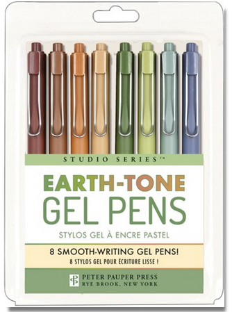 Earth-Tone Gel Pens - 8pk