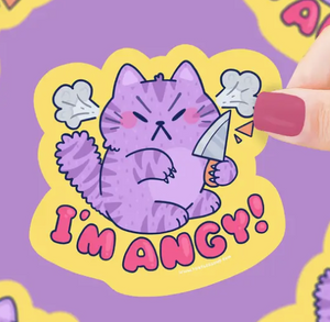 I'm Angy Kitty Sticker