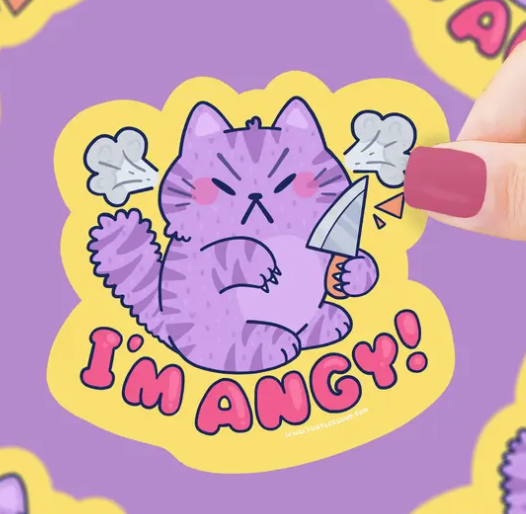 I'm Angy Kitty Sticker