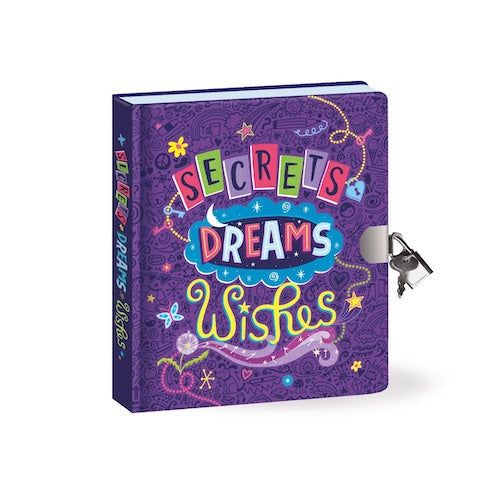 Secrets, Dreams, Wishes Glow-in-the-Dark Lockable Diary