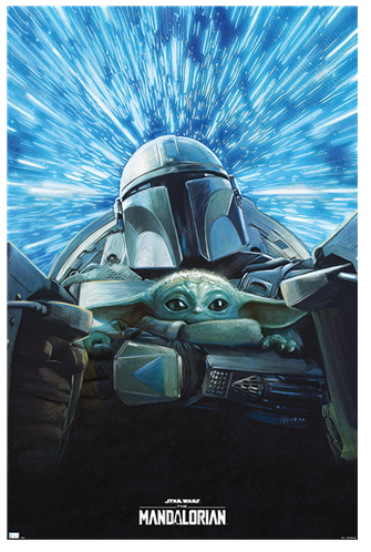 Star Wars The Mandalorian Poster - Lightspeed