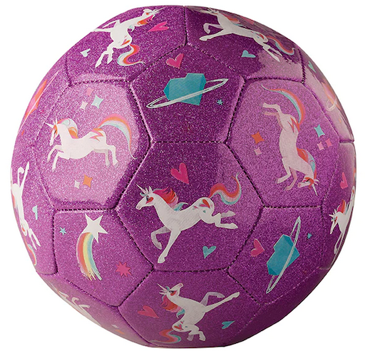 Unicorn Galaxy Glitter Soccer Ball Size 2