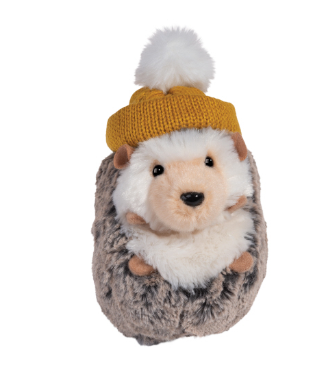 Spunky Hedgehog w/ Yellow Winter Hat