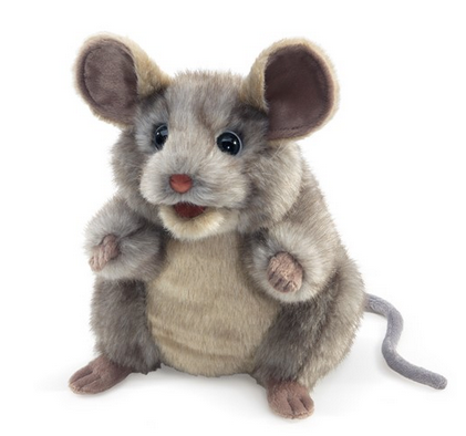 Gray Mouse Hand Puppet 10
