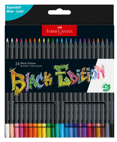 Black Edition Colored Pencils, Box of 24