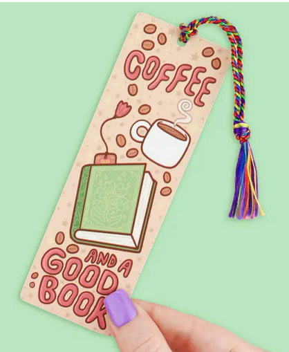 Coffee and a Good Book Bookmark