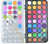 Watercolour Paint Set - 36 colours/2 Paint brushes