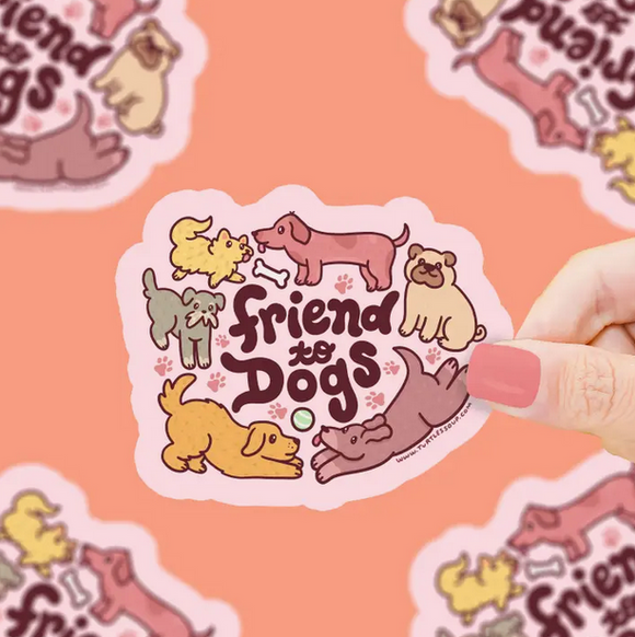Friend to Dogs Vinyl Sticker