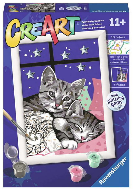 CreArt - Sleepy Kitties - Paint by Number