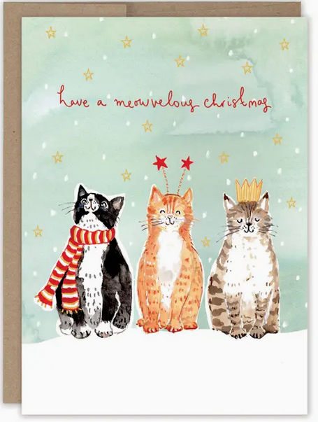 Cats Meowvelous Christmas Holiday Card