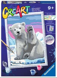 CreArt - Pawsome Polar Bear - Paint by Number