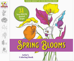 Spring Blooms Artist's Colouring Book