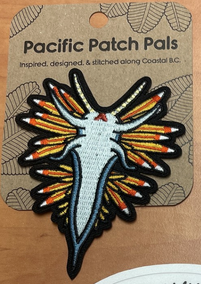 Embroidered Patch - Opalescent Nudibranch - 4.0"