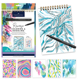 Reverse Coloring & Doodling Book - Brights Edition