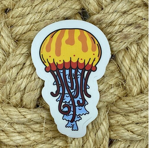 Vinyl Sticker - Pacific Sea Nettle  - 4.0"