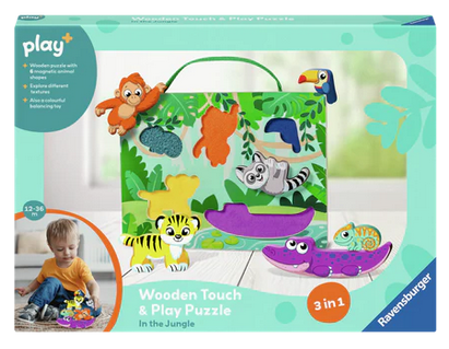 Wooden Puzzle Touch & Play: In the Jungle