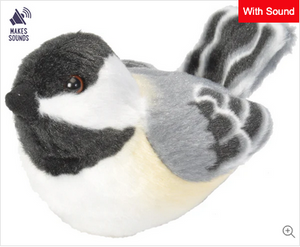 Audubon II Black-capped Chickadee Stuffed Animal - 5"