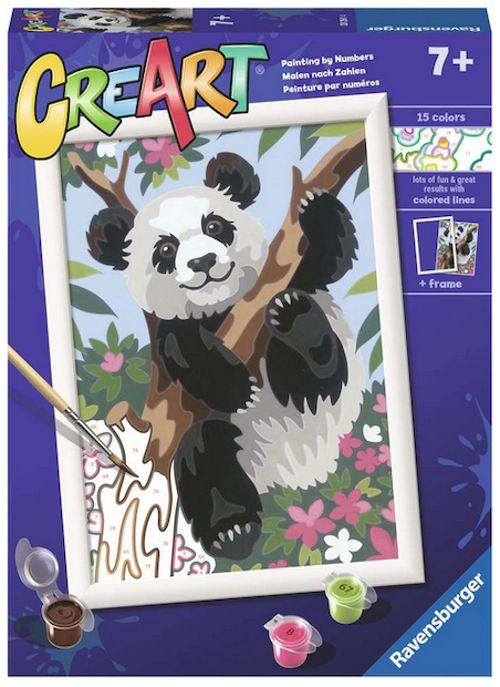 CreArt - Playful Panda - Paint by Number