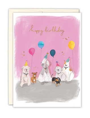 Pup Party Birthday Card