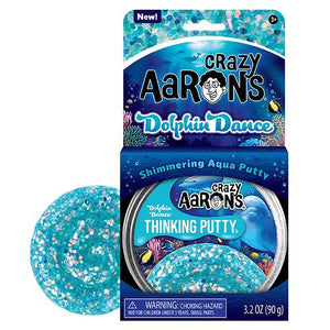 Crazy Aaron's Thinking Putty 4" Tin - Dolphin Dance