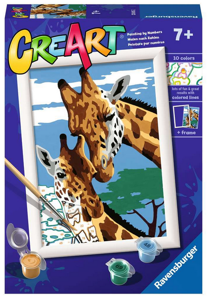 CreArt - Cute Giraffes - Paint by Number