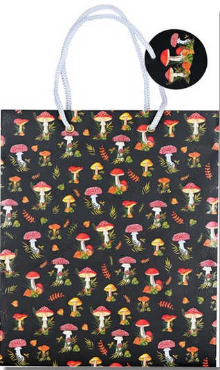 Mushrooms Print Gift Bag