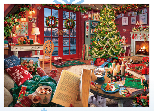 Cozy Christmas Retreat 500 pc Large format