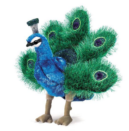 Small Peacock Puppet