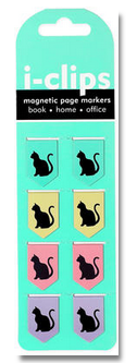 Black Cats - i-Clips Magnetic Bookmarks