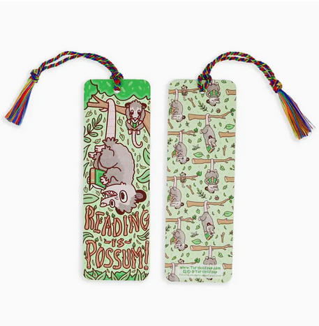Reading is Opossum Bookmark