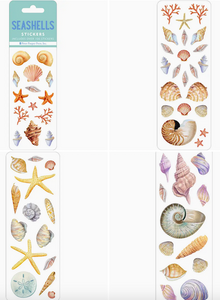 Seashells Stickers - 6 Sheets