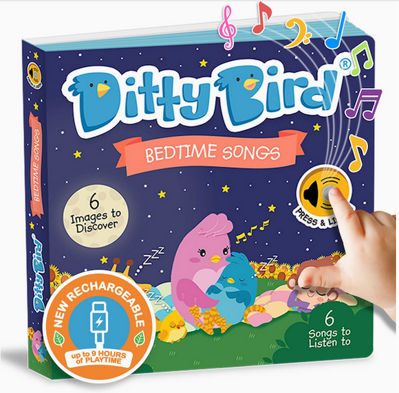 Ditty Bird Bedtime Songs Interactive Musical Book