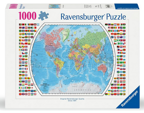 Political World Map  1000 pc Puzzle (2024)