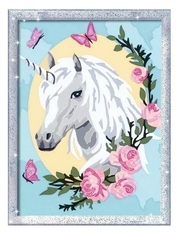 CreArt: Unicorn Portrait with Glitter