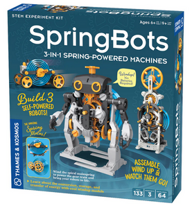 SpringBots: 3-in-1 Spring-Powered Machines