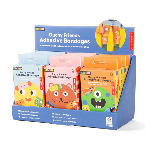 Kidoki Ouchy Friends Adhesive Bandages -