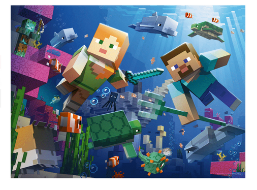 Minecraft Underwater 200pc