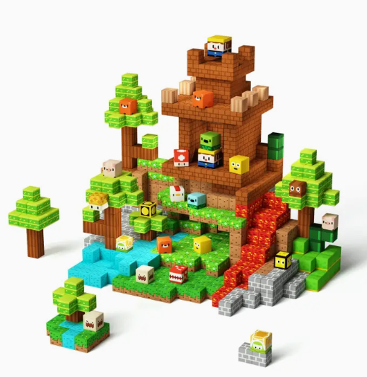Lumberjack Magnetic Blocks (100 pc)