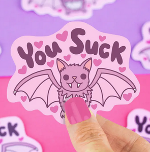 Vampire Bat - You Suck Sticker