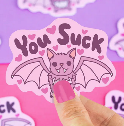 Vampire Bat - You Suck Sticker